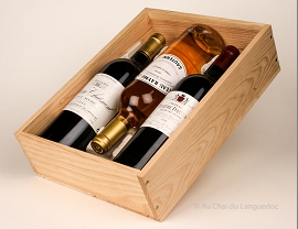 Coffret cadeau vins rouge et blanc