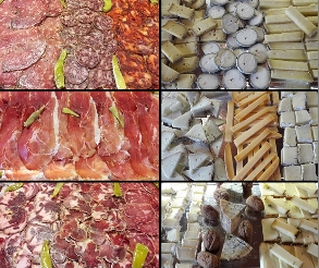 Plateaux de fromages et charcuterie